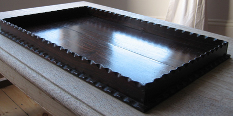 Cotswold School tray in Macassar Ebony